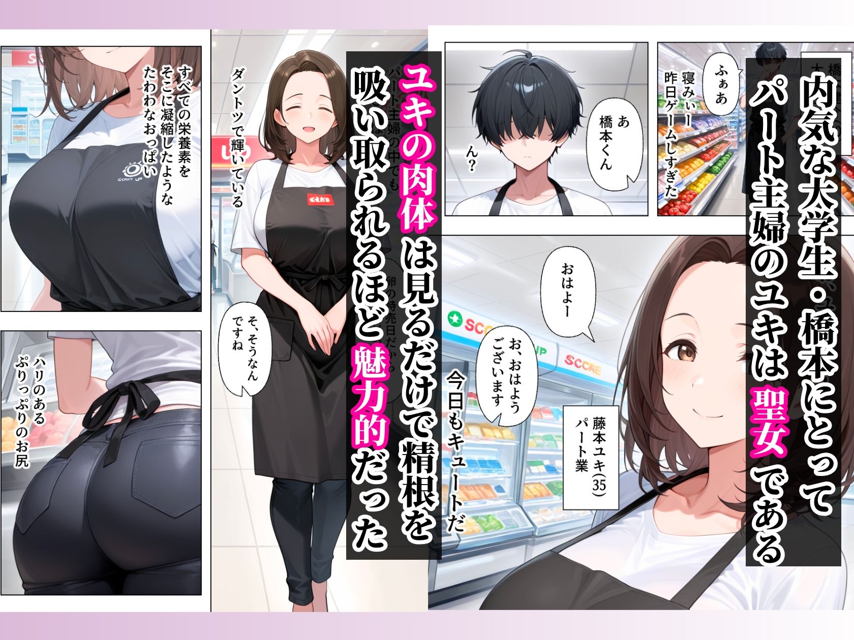 バイト先のむちむちデカ乳輪人妻と濃厚イチャラブセックスした話 サンプル2ページ目