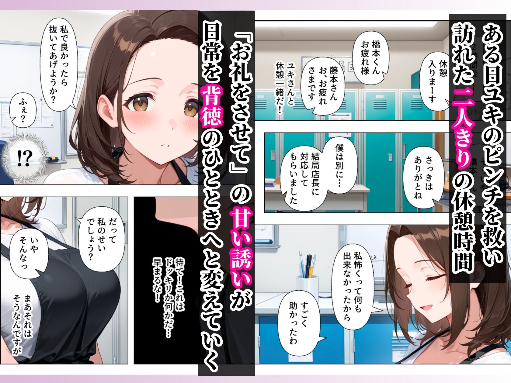 バイト先のむちむちデカ乳輪人妻と濃厚イチャラブセックスした話 サンプル3ページ目