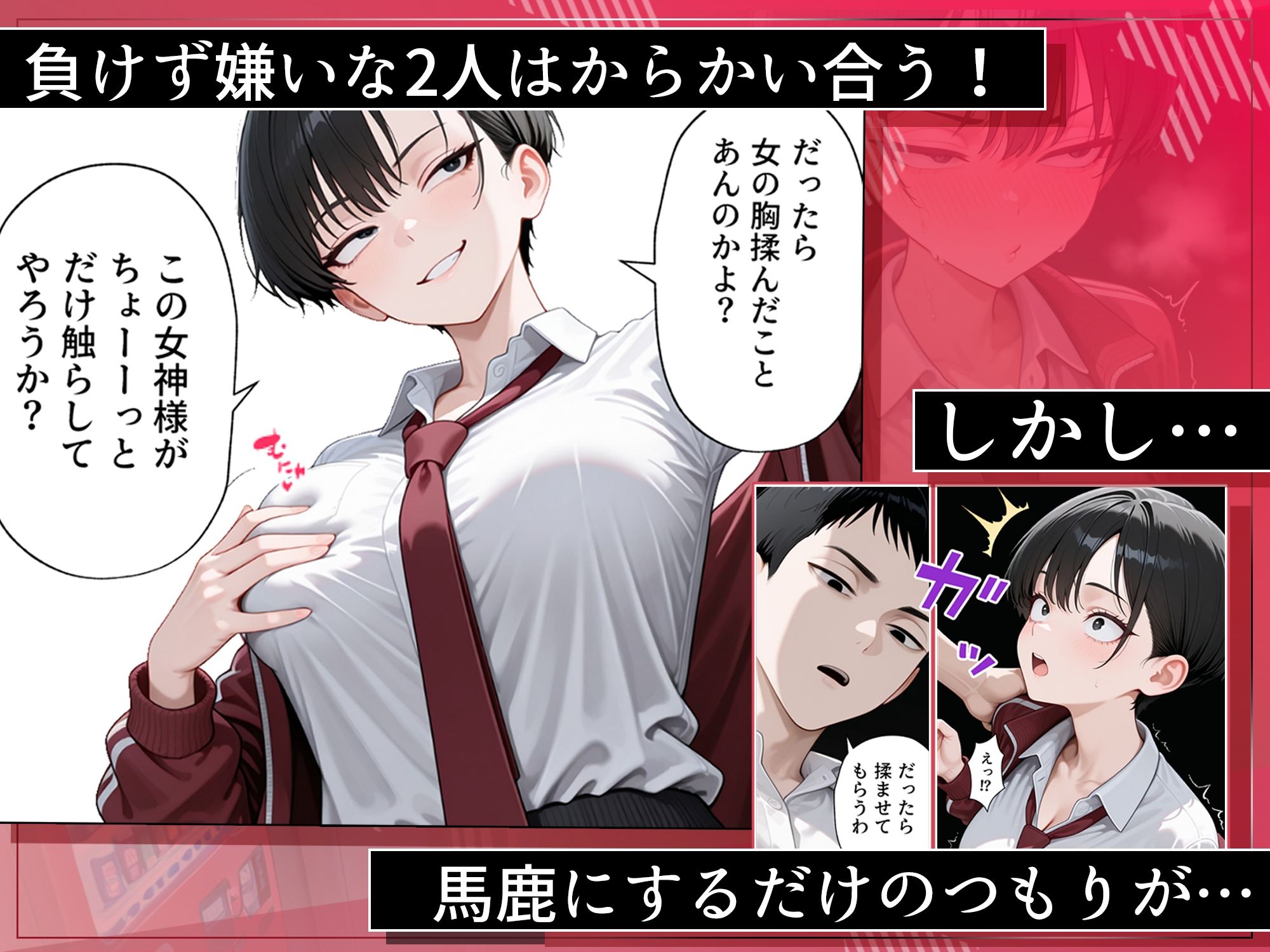 メス堕ちボーイッシュ〜負けず嫌いな幼馴染に女の快楽を教えてあげた〜 サンプル2ページ目