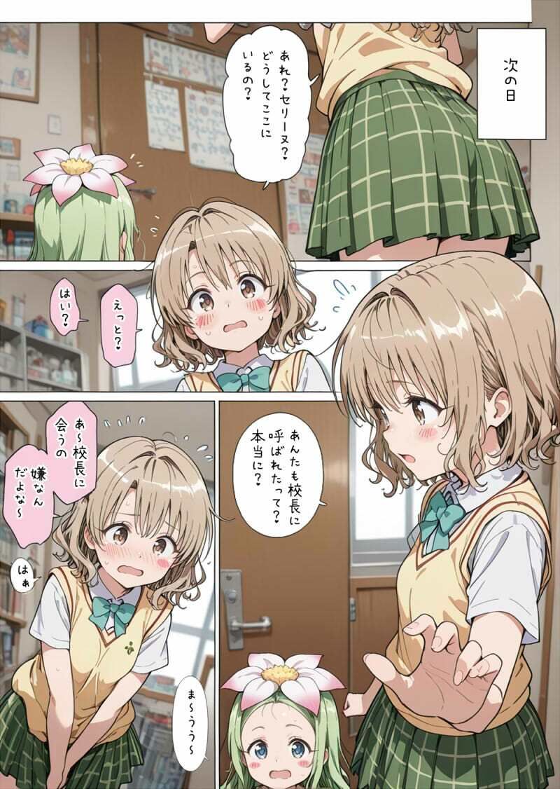 校長と里紗ちゃんと サンプル3ページ目