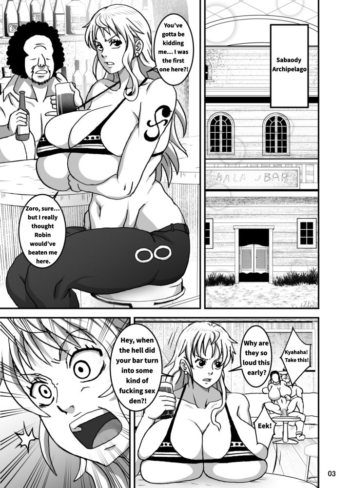 ナミとロビ（英語版） サンプル2ページ目