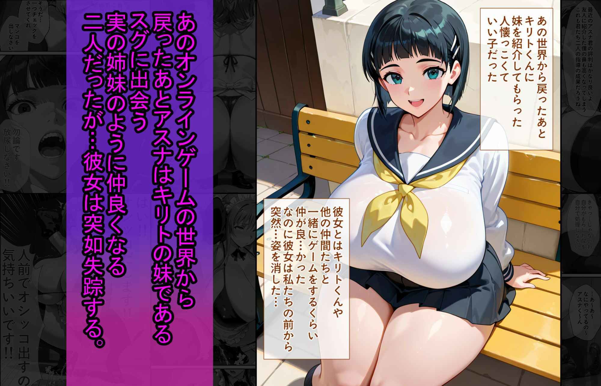 爆乳J●  アスナちゃんが巨根おじさんに寝取られる  話4 サンプル3ページ目