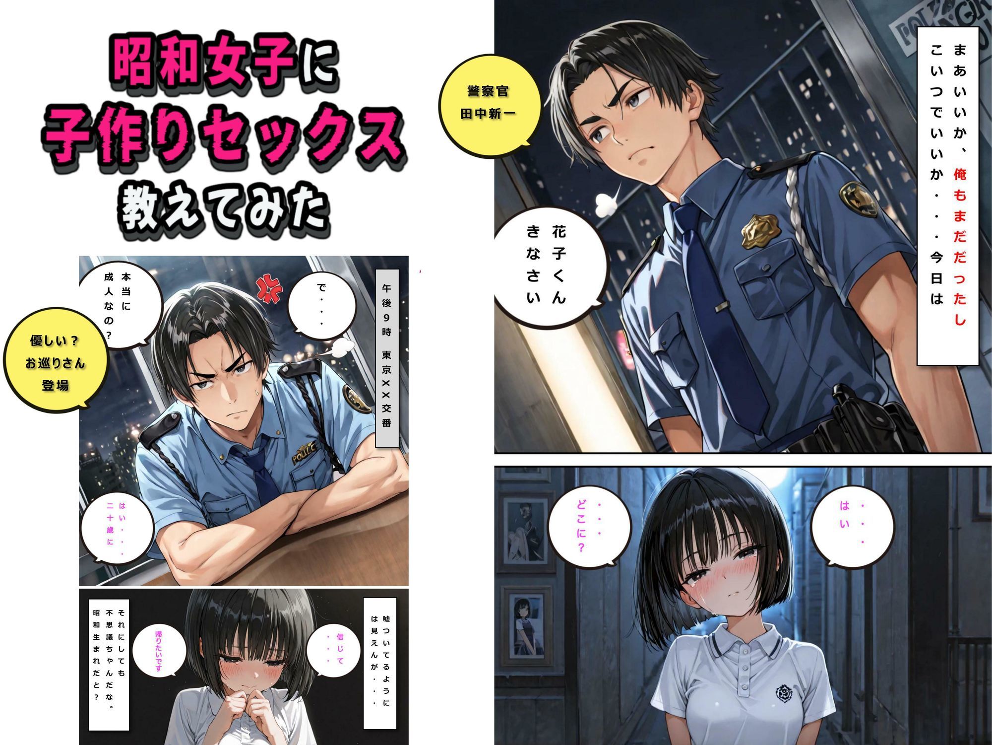 タイムスリップしてきた昭和女子に子作りセックスを教えてみた:昭和女子は妻の祖母？ サンプル4ページ目