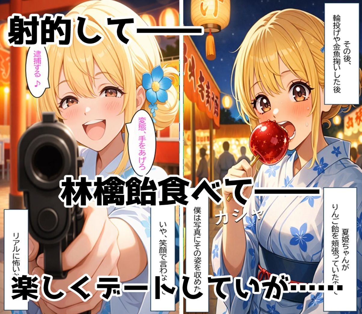 無防備すぎる同級生に、理性が追いつかなかった話 第5話「理性が折れた、夏祭りの夜に」 サンプル2ページ目