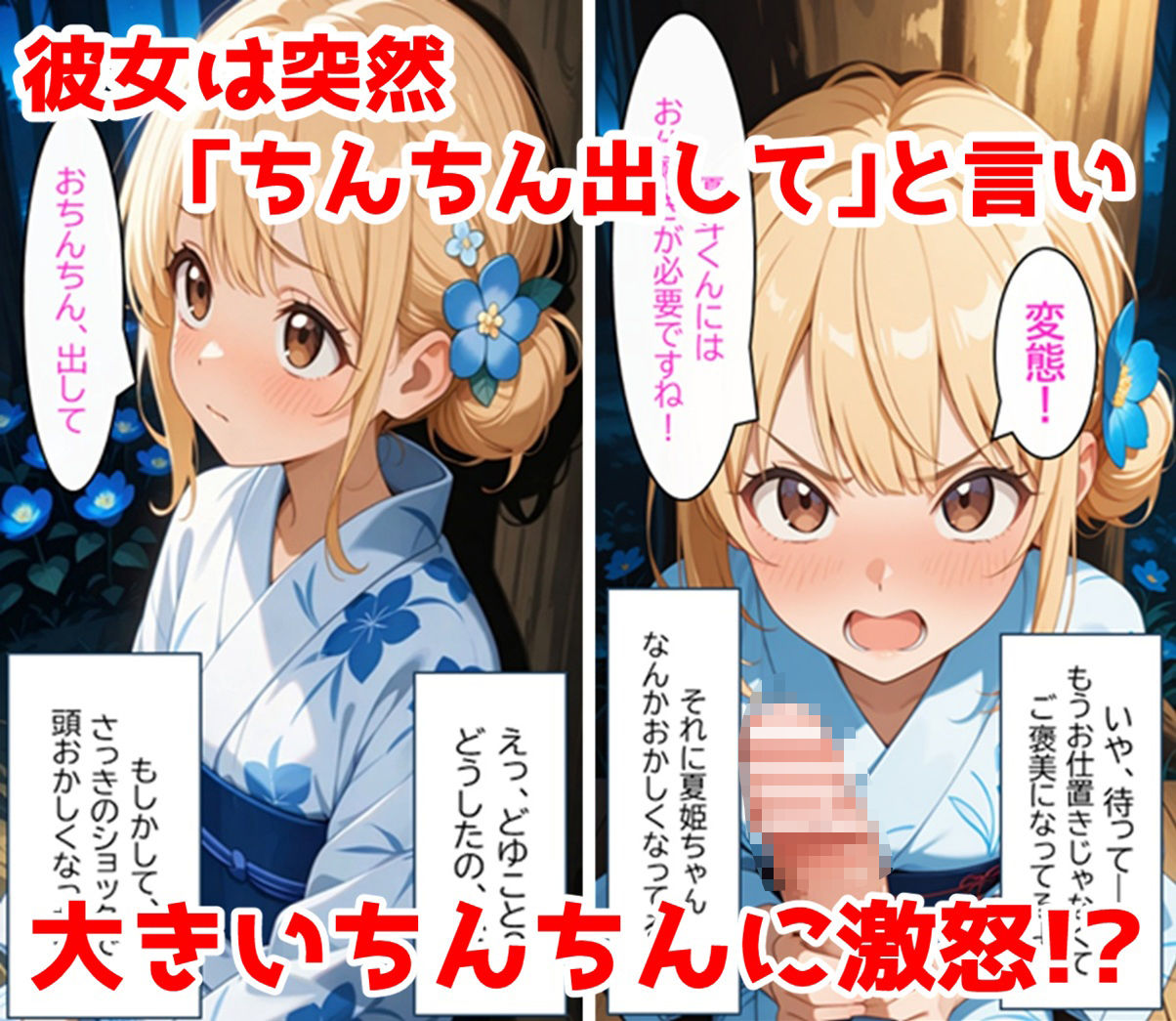 無防備すぎる同級生に、理性が追いつかなかった話 第5話「理性が折れた、夏祭りの夜に」 サンプル8ページ目