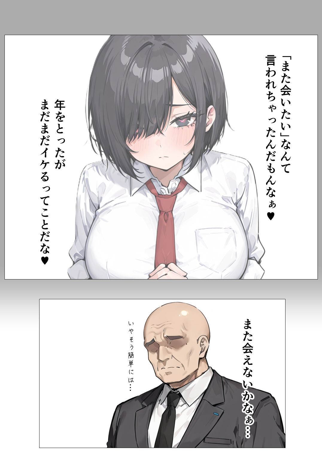 不機嫌J〇とおじさん2 サンプル1ページ目