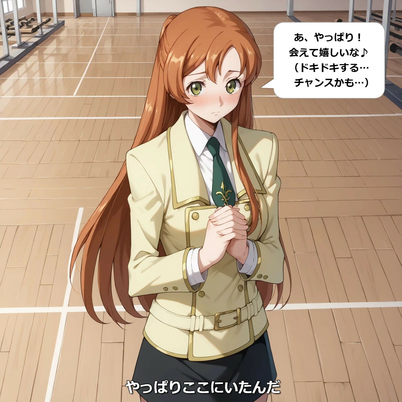 【フルカラー漫画】【放課後の密約】体育館倉庫で重なる鼓動と純愛 〜コードギア●のシャーリ●が全てを捧げる、一途な放課後告白〜 サンプル1ページ目