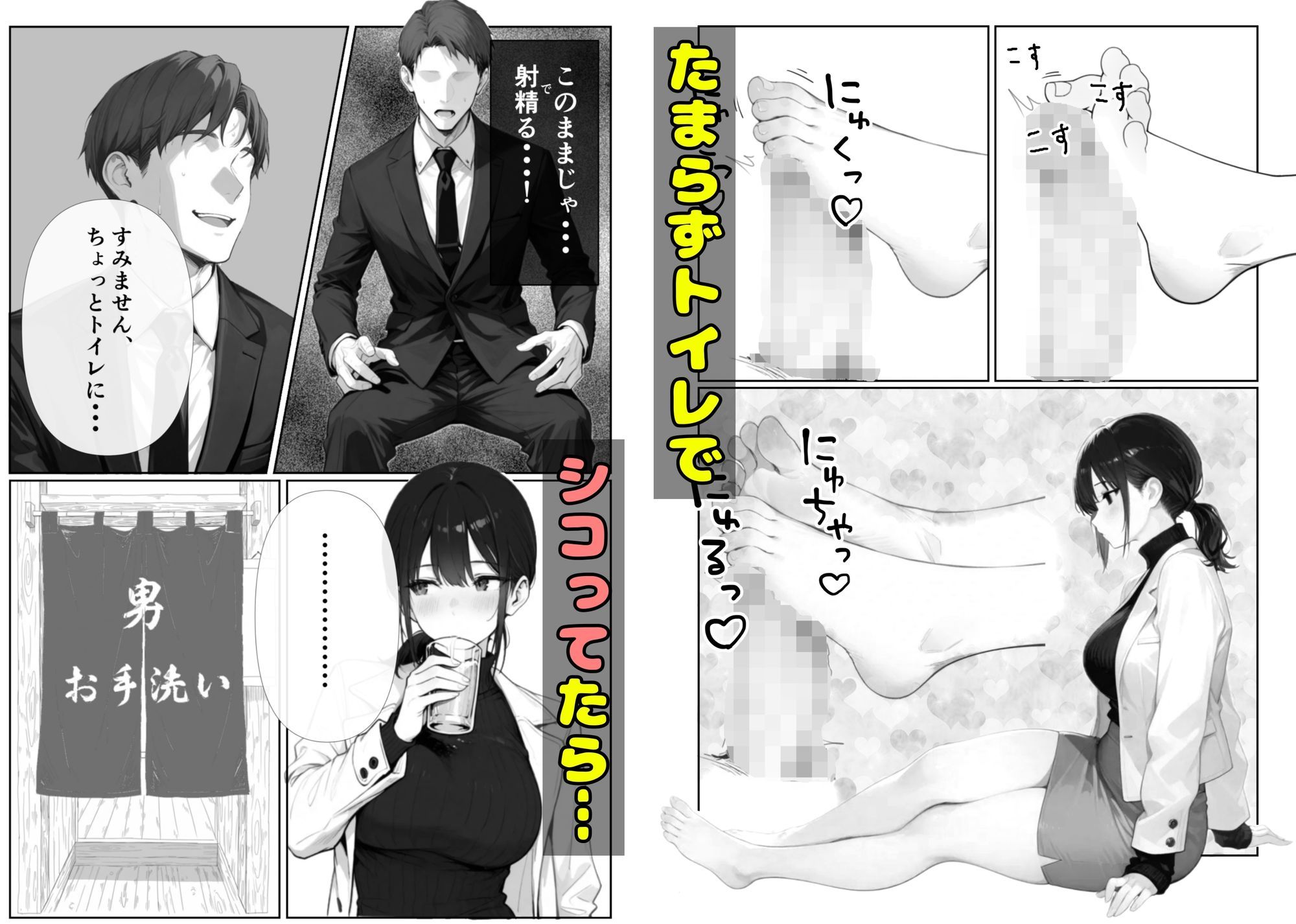 人事の黒川さん＃2居酒屋のトイレでアナルセックス サンプル3ページ目