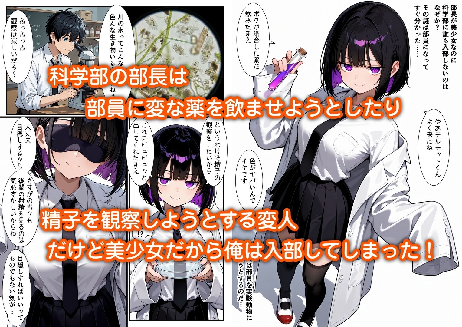 俺をモルモットくんと呼ぶクールな先輩  実はドMで種付け懇願を連呼してきた サンプル1ページ目