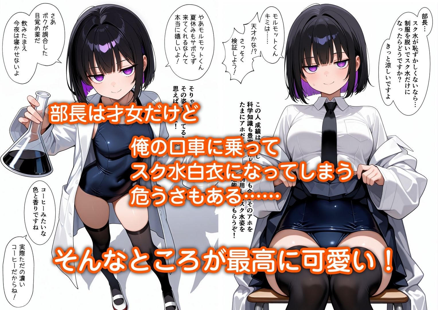 俺をモルモットくんと呼ぶクールな先輩  実はドMで種付け懇願を連呼してきた サンプル2ページ目