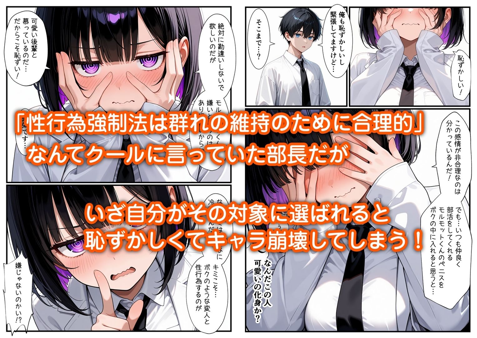 俺をモルモットくんと呼ぶクールな先輩  実はドMで種付け懇願を連呼してきた サンプル5ページ目