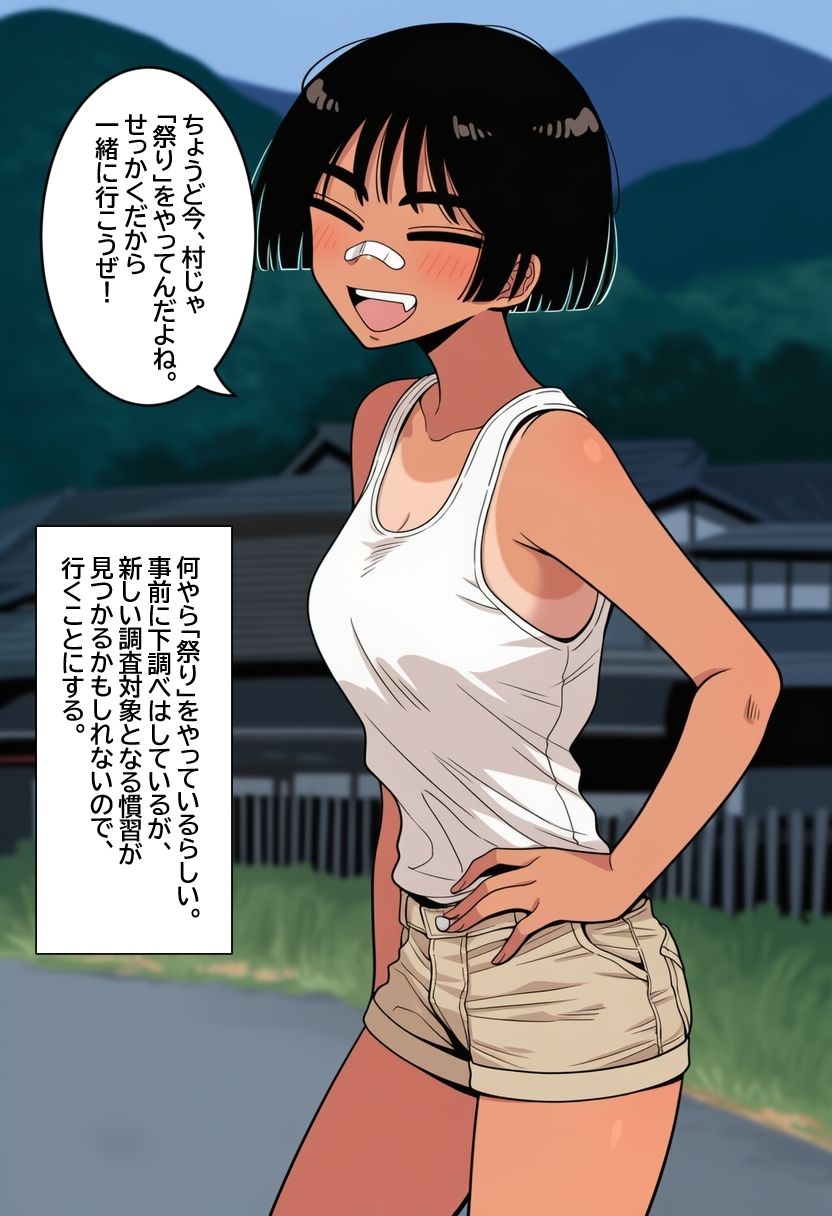 孕ませ村のボーイッシュ娘  日焼けした陸上女子が、無責任中出しされて妊娠するまで。 サンプル3ページ目