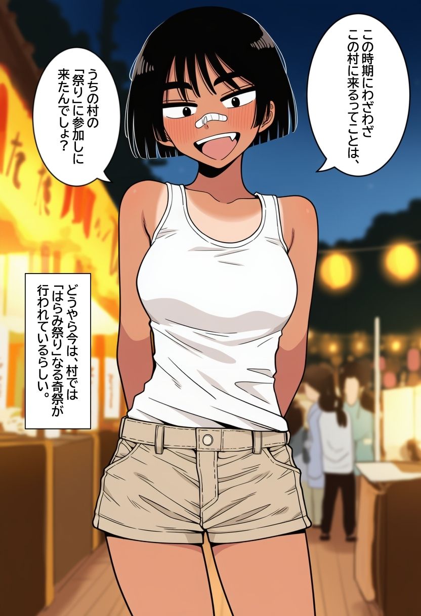 孕ませ村のボーイッシュ娘  日焼けした陸上女子が、無責任中出しされて妊娠するまで。 サンプル5ページ目