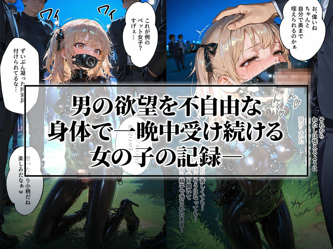 ドMラバースーツ女子の飼い方2｜遠隔バイブ散歩＆屋外排泄編 サンプル7ページ目