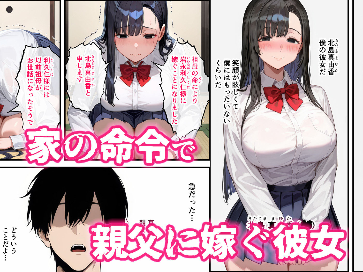 父の子を孕む彼女、彼女が母になった日〜最愛の彼女が寝取られて、父とボテ腹セックスの日々を過ごす サンプル3ページ目