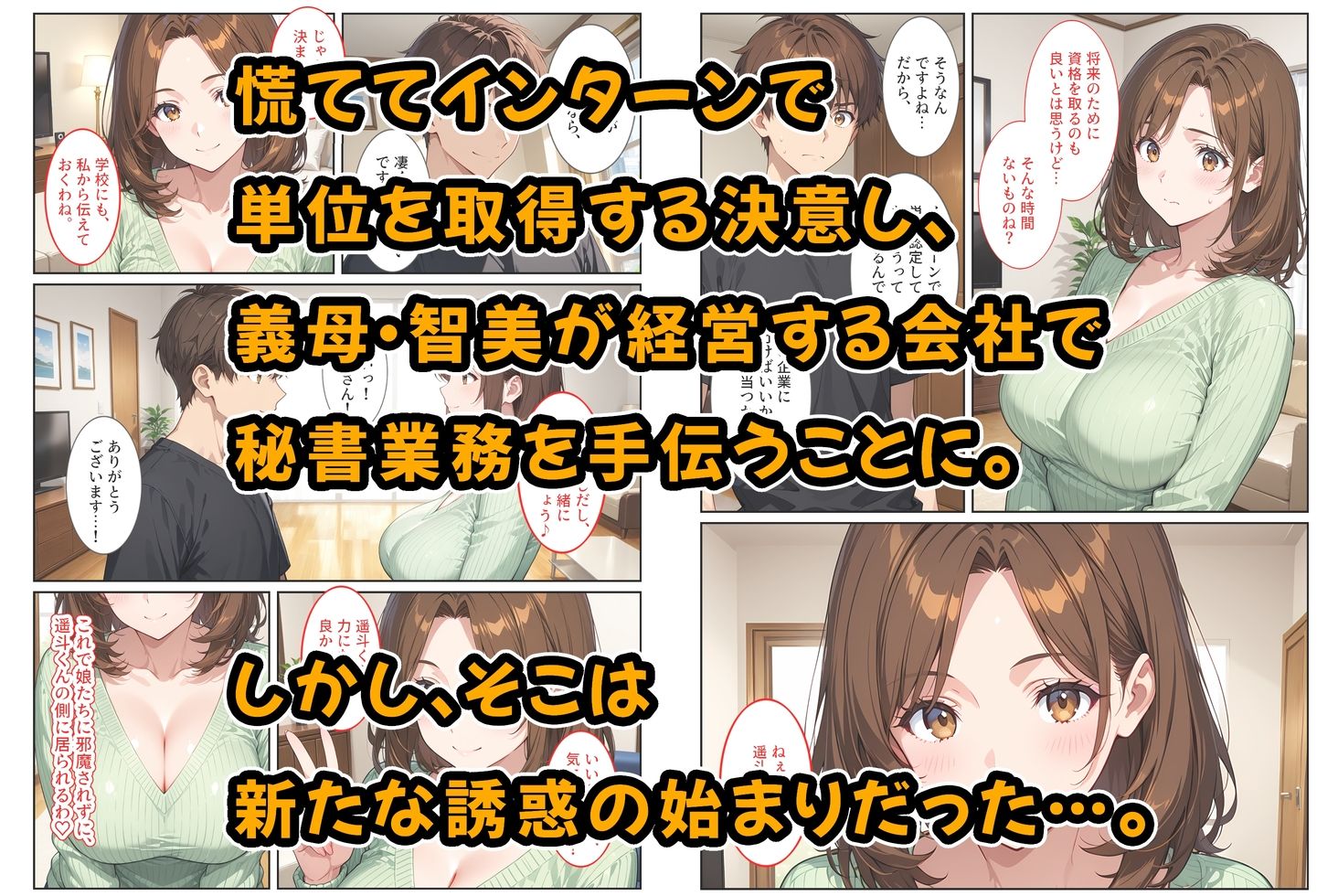 養子になったら爆乳義母と双子義妹に誘惑されて中出しセックスしています！〜母娘ハーレム編〜 サンプル3ページ目