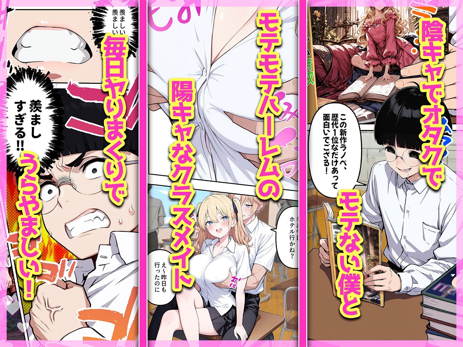 陰キャヲタクであればあるほど！モテる世界で僕はヤリチンになりました サンプル1ページ目