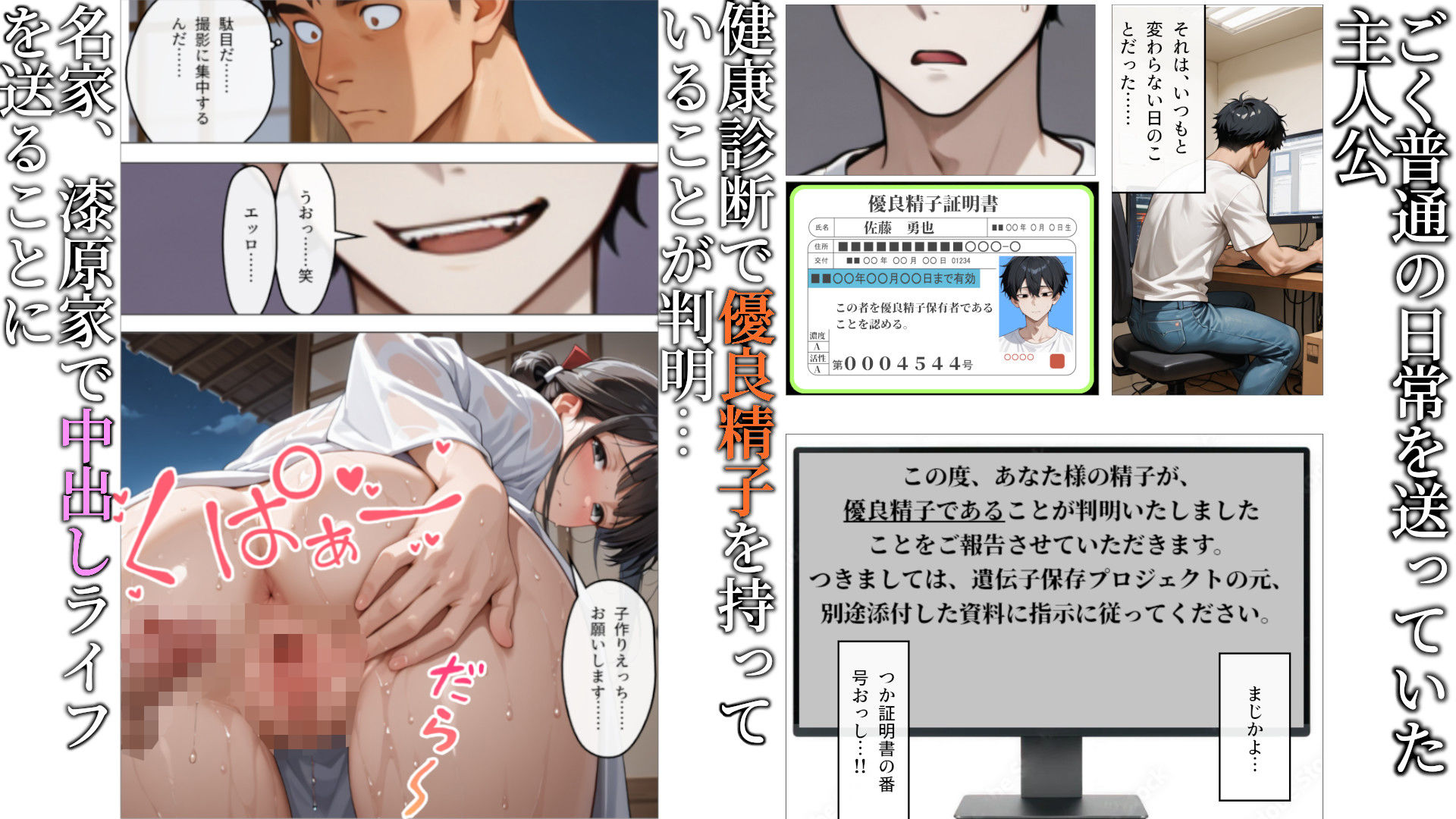 妊同居壱  〜優良精子保有者の俺は、名家の人妻が妊娠するまで同居する〜 サンプル1ページ目
