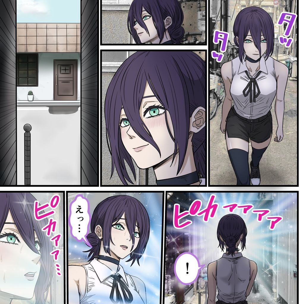 アニメキャラとセックルできるアプリ41、「チェーン〇ーマン」レゼ編 サンプル2ページ目