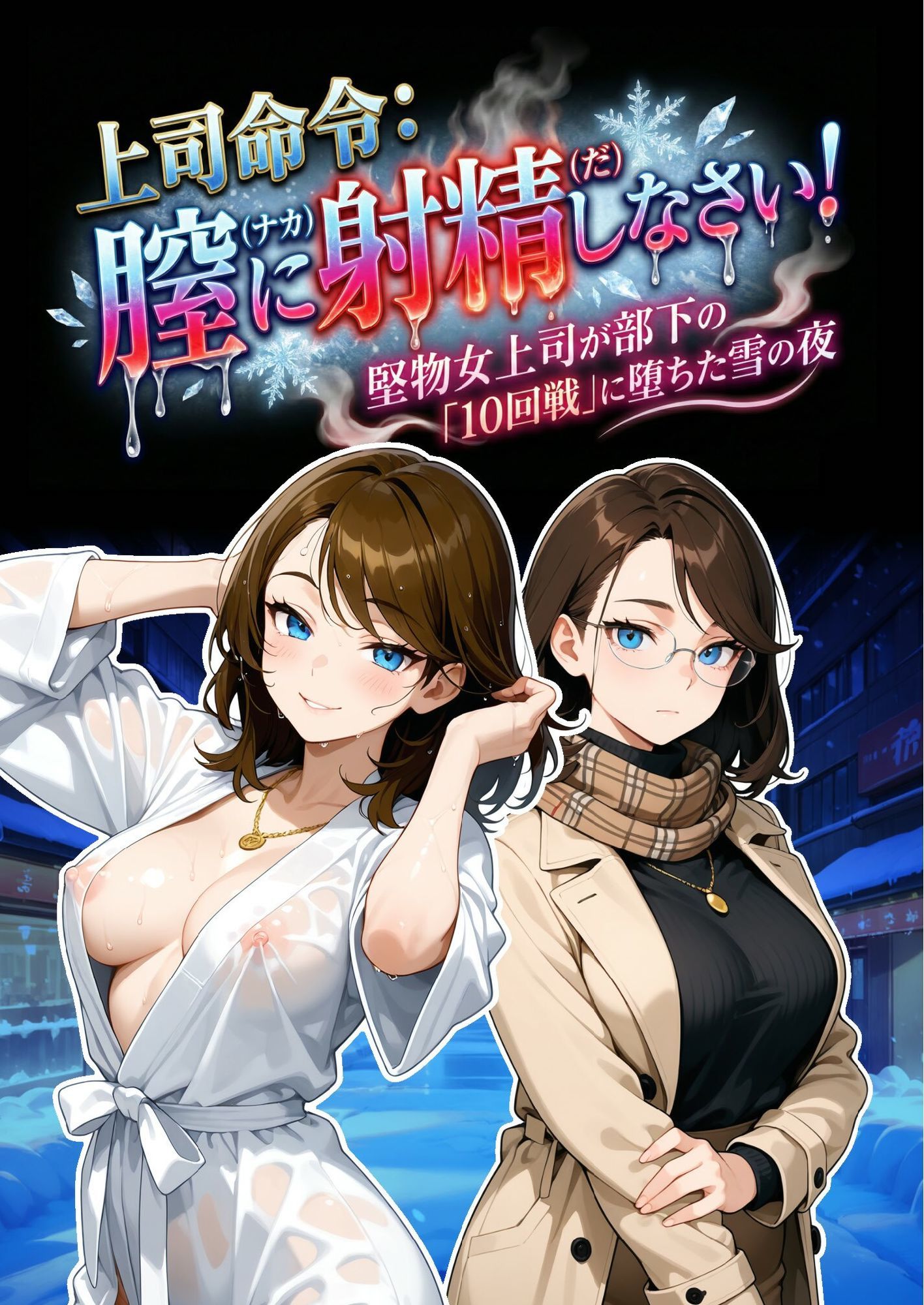 上司命令:膣に射精しなさい〜堅物上司が部下の「10回戦」に堕ちた雪の夜〜 サンプル1ページ目
