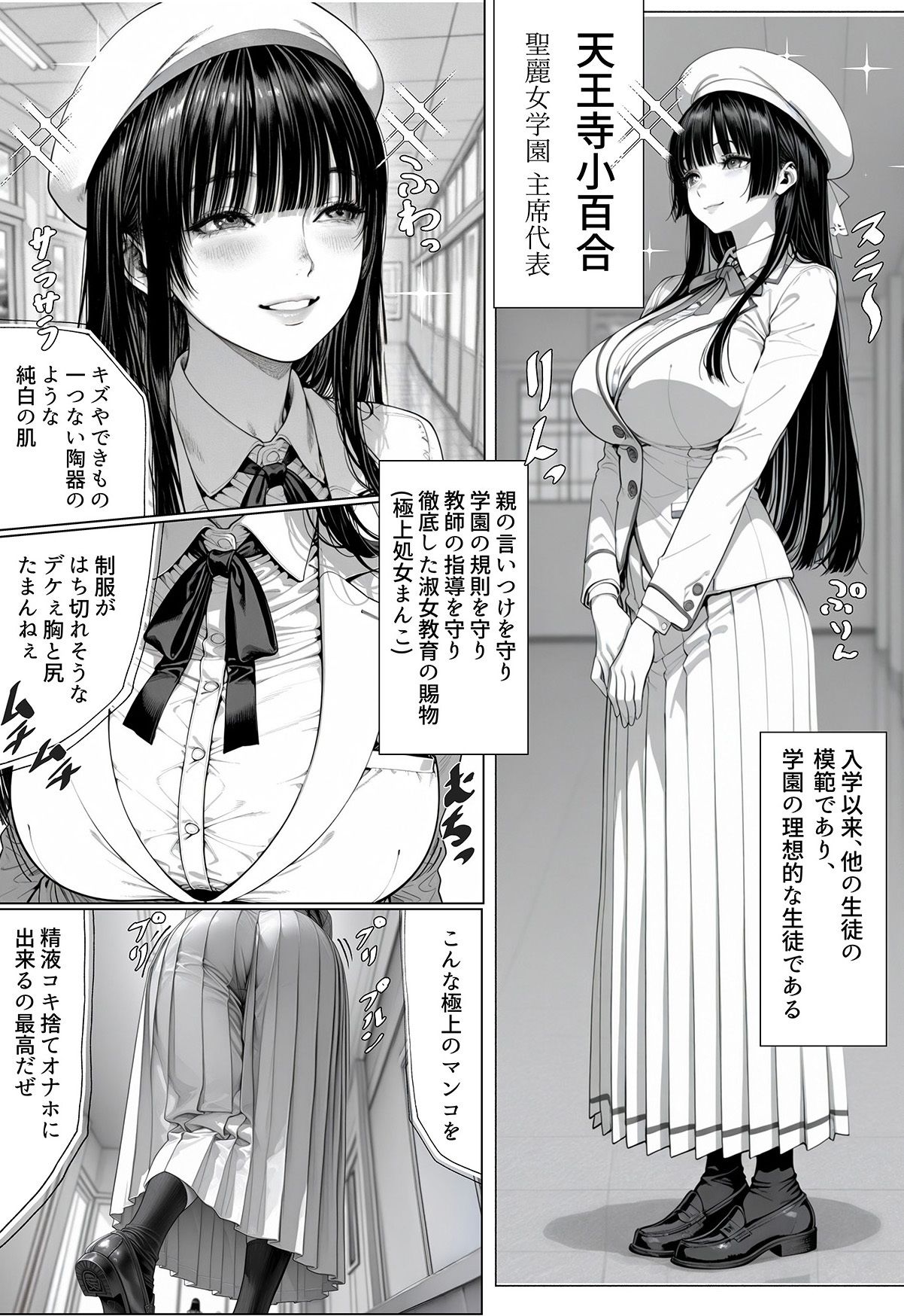 温室育ちのお嬢様をオナホにするのは簡単すぎる-天王寺小百合-編 サンプル1ページ目