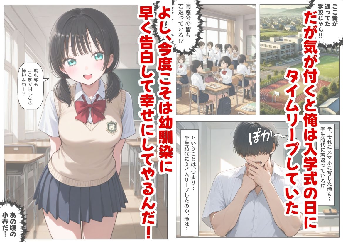 片思いの幼馴染は俺が何度タイムリープしても、非処女になる件 サンプル6ページ目
