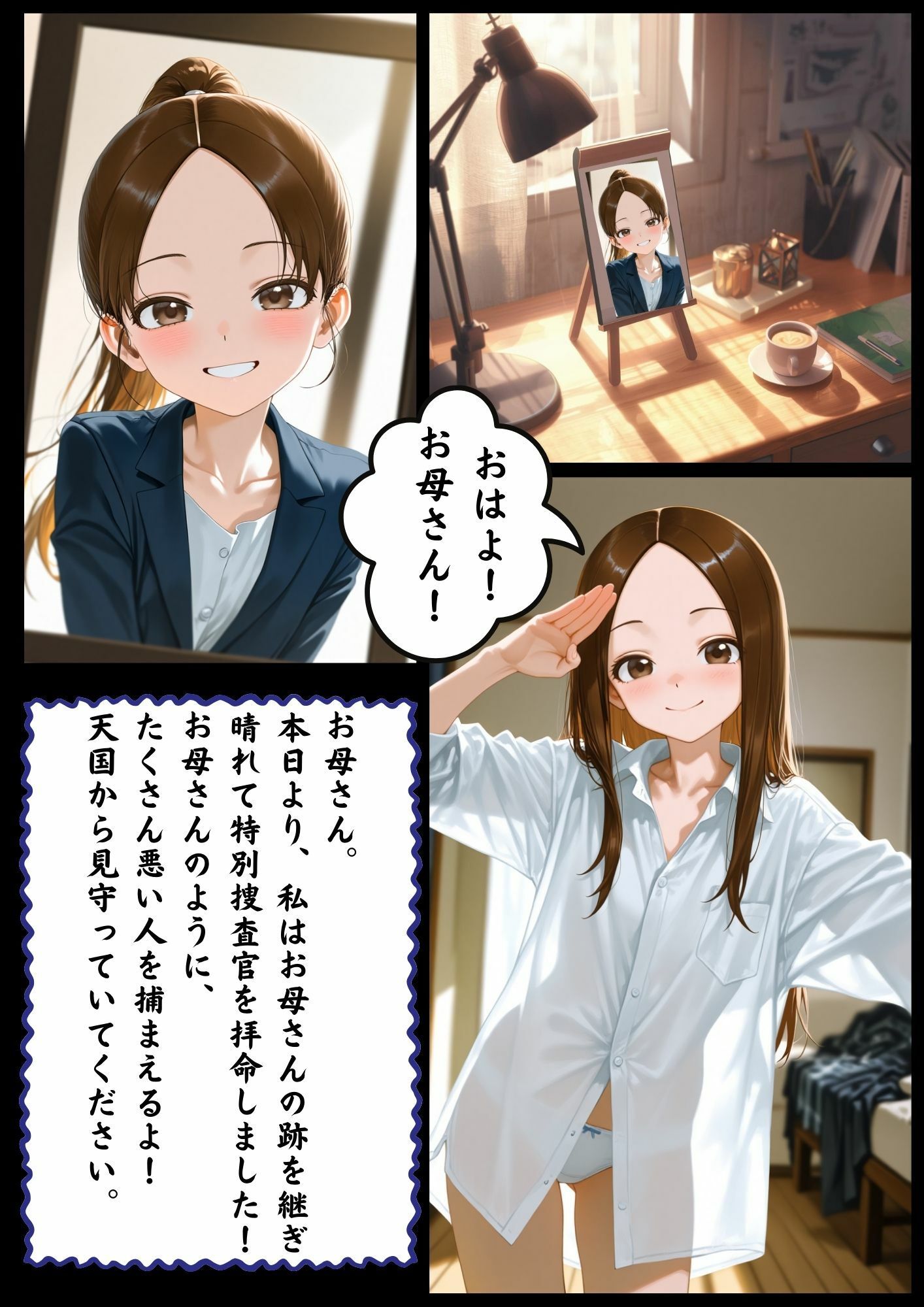 CG漫画『胸キュン捜査官』第一話 サンプル1ページ目