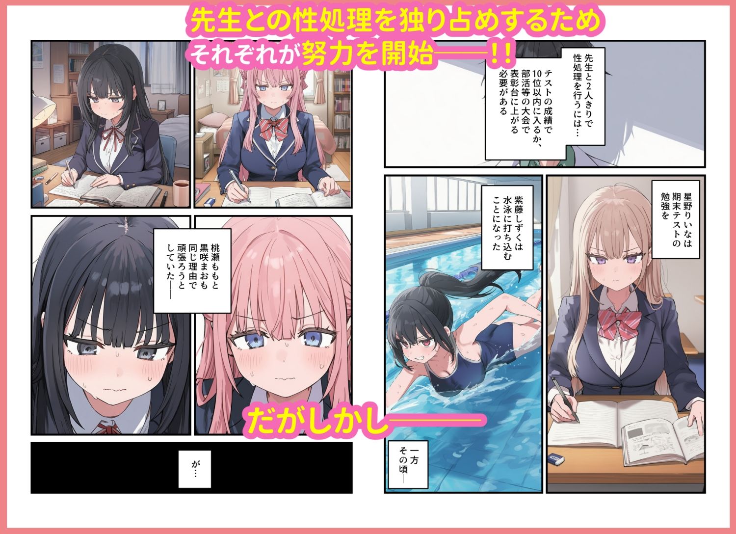貞操逆転した世界で ある女子校の性処理係になった件3 サンプル8ページ目