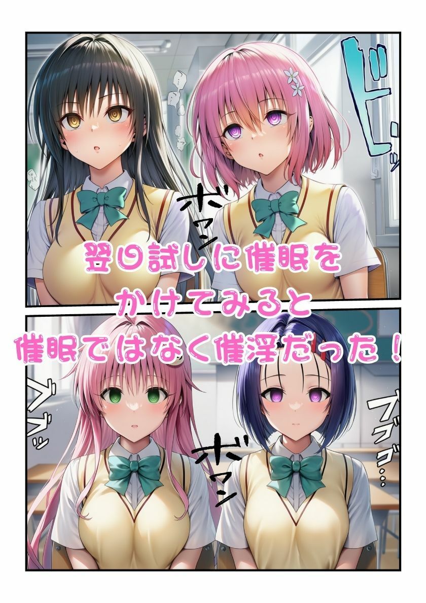 居残りヒロイン達に教師が催●かけたら淫乱化して乱交できちゃった！【ToL？veる編】 サンプル3ページ目