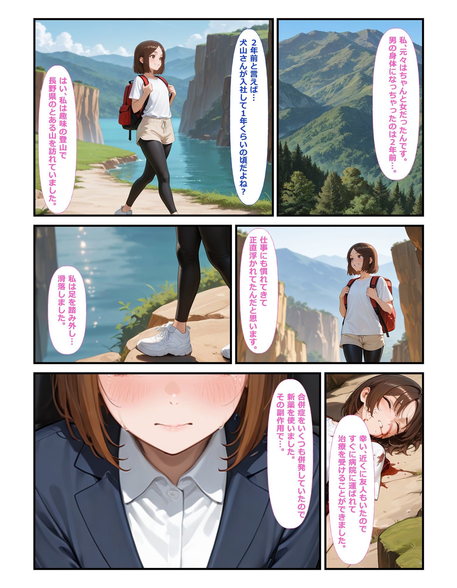 部下の犬山さん♀が職場でオナニー♂してた サンプル4ページ目