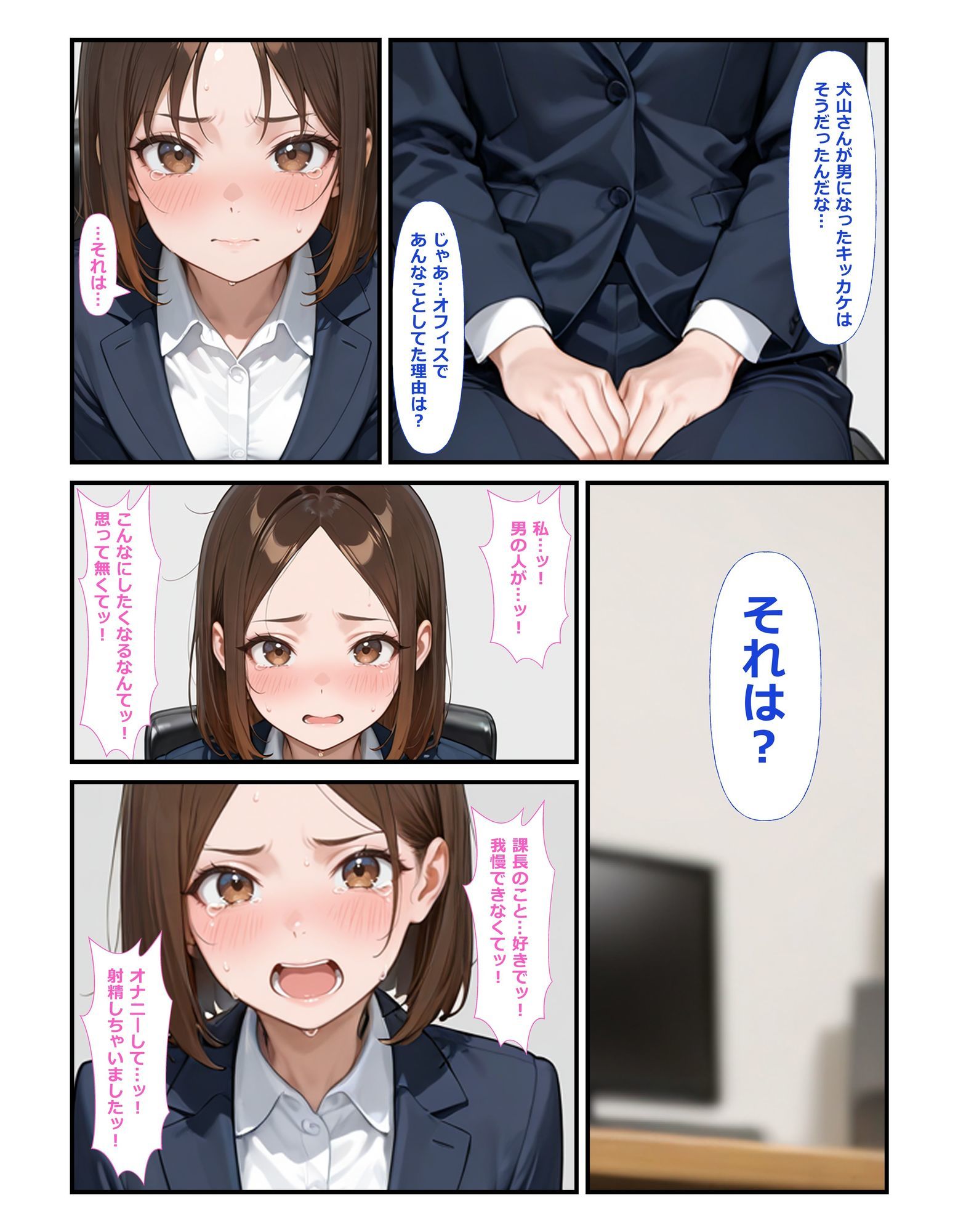 部下の犬山さん♀が職場でオナニー♂してた サンプル5ページ目