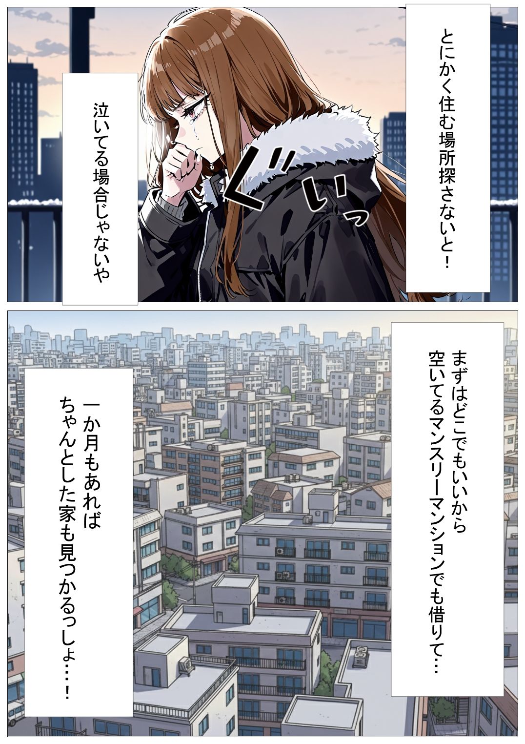 勢いに任せて家出したら輪●ハウスに住むことになった話 サンプル1ページ目