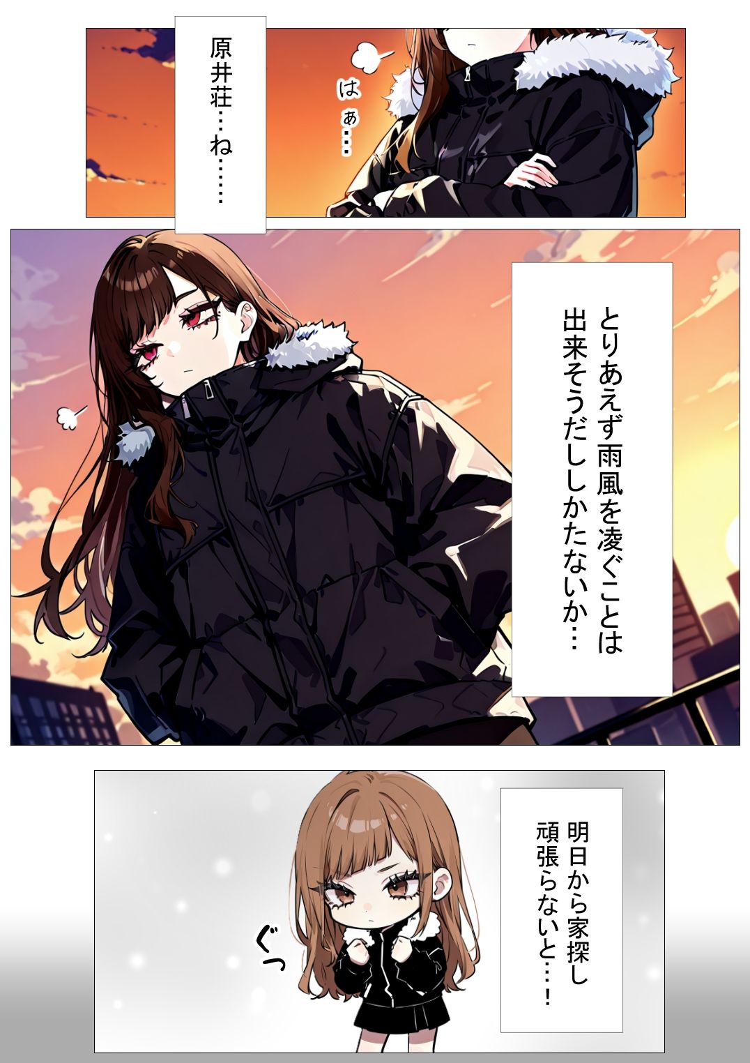 勢いに任せて家出したら輪●ハウスに住むことになった話 サンプル2ページ目