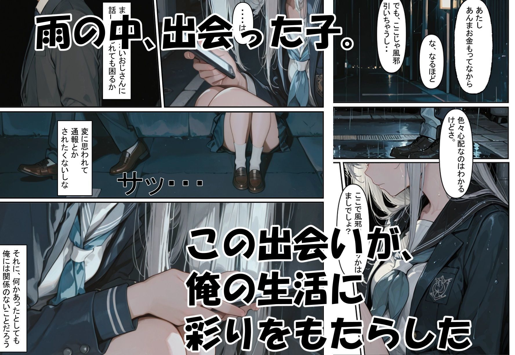 家出少女を拾ったら サンプル2ページ目