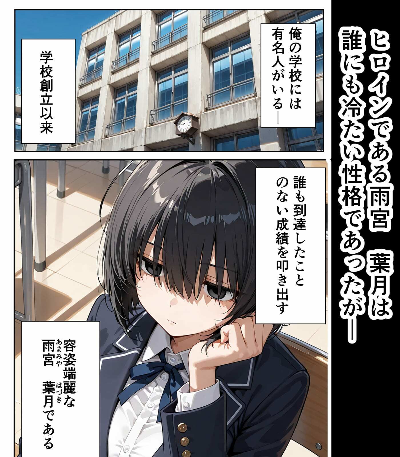 学園憑依I  ジト目優等生に分魂憑依して、ひとつになるまで サンプル1ページ目