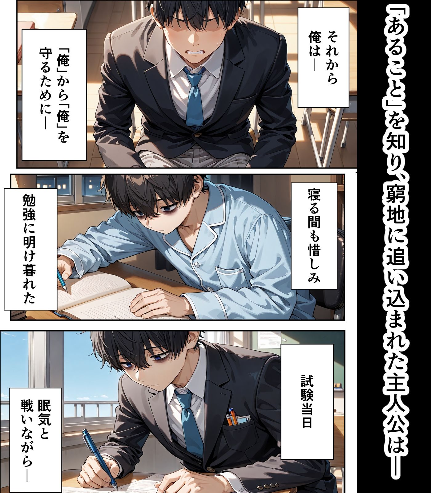 学園憑依I  ジト目優等生に分魂憑依して、ひとつになるまで サンプル4ページ目