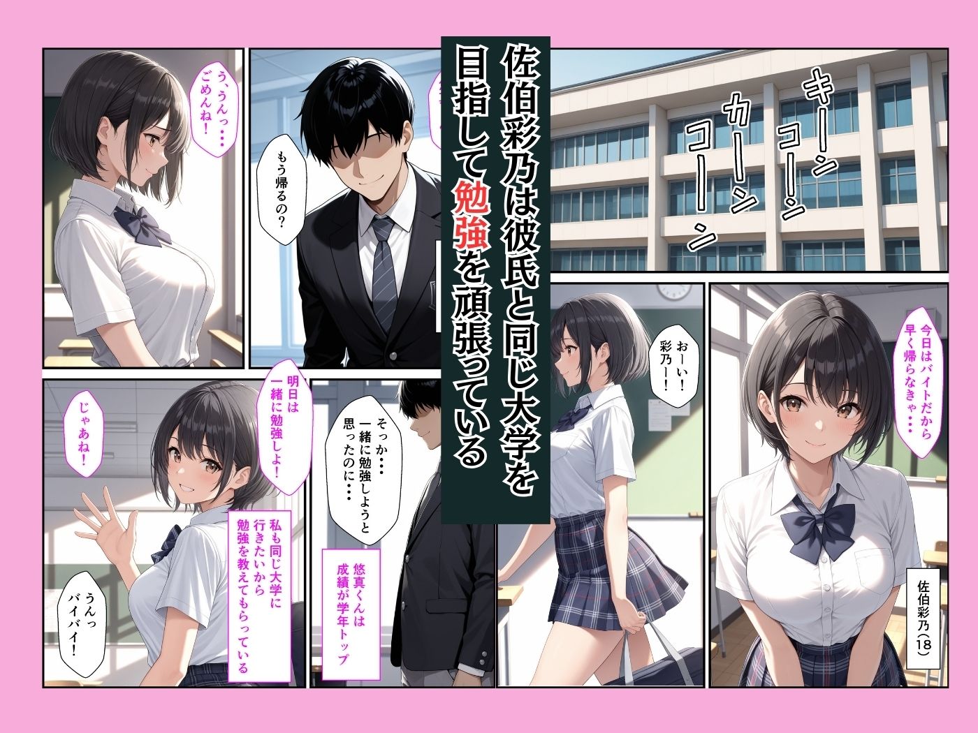 進路のために純情な女子校生が担任教師の女になって完堕ちするまで サンプル1ページ目