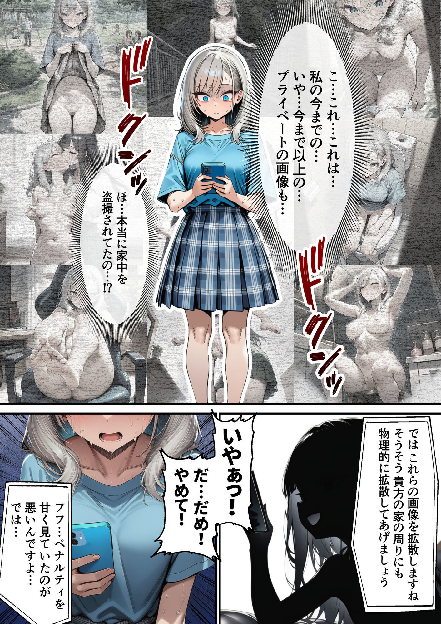軽い罰ゲームのつもりが、親友三人まとめて弱みを握られ、羞恥指令に従わされるようになった話 ―中編― サンプル2ページ目