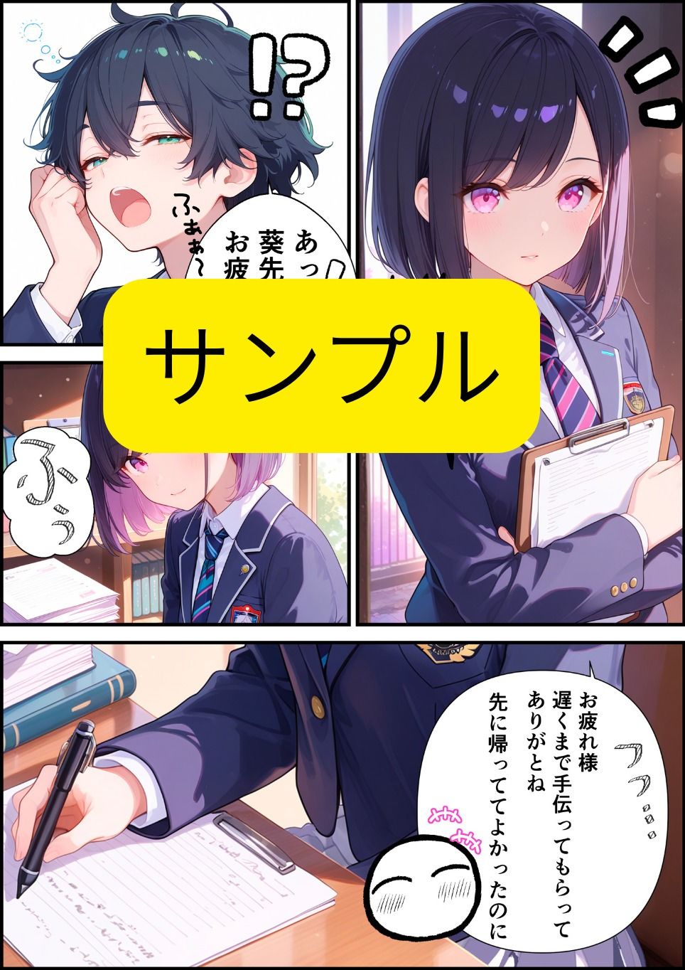 僕の生徒会長は隠れ巨乳です サンプル2ページ目