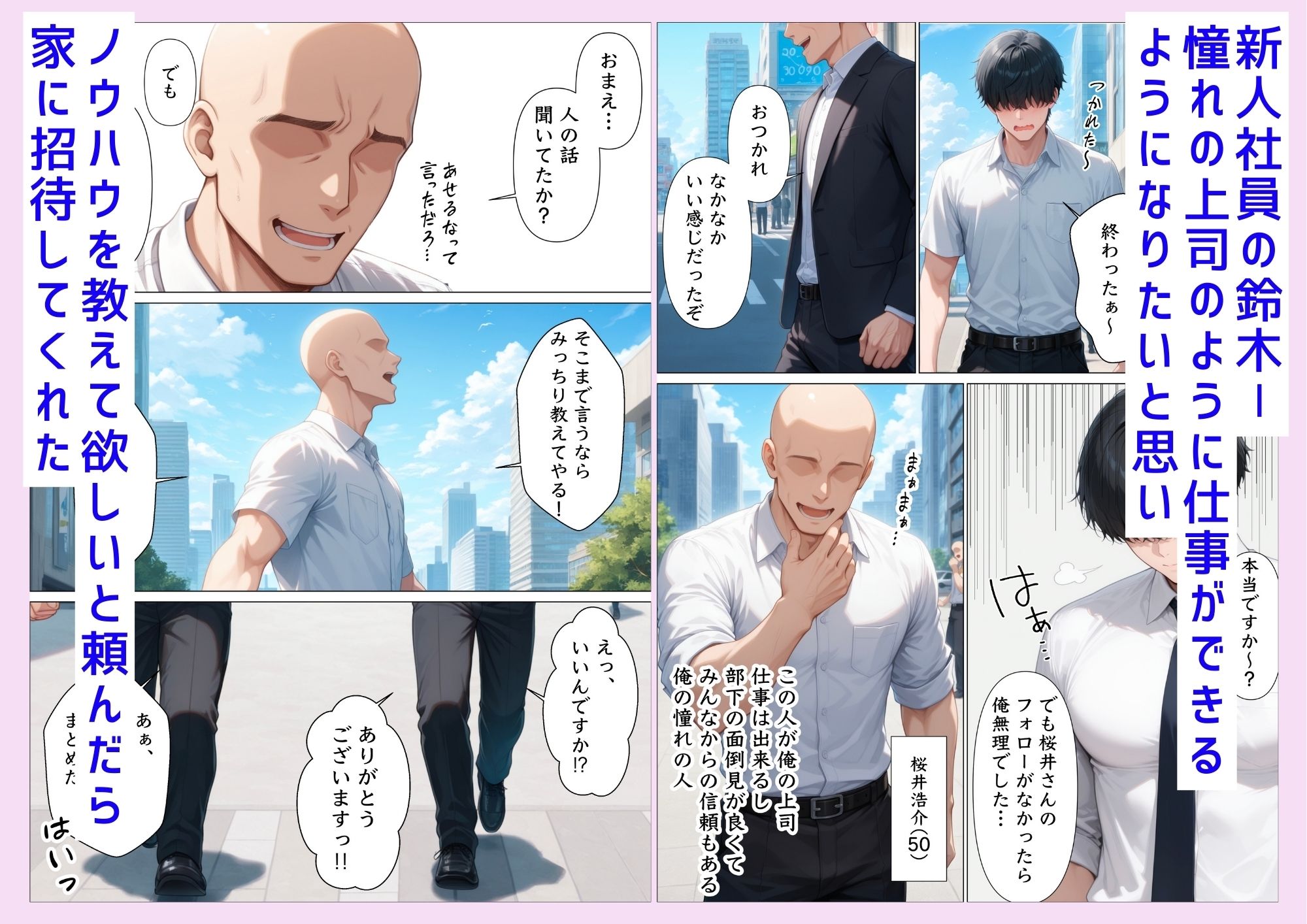 上司の家に遊びに行ったら爆乳妻と朝まで本気中出しセックスで俺のセフレになった話 サンプル1ページ目