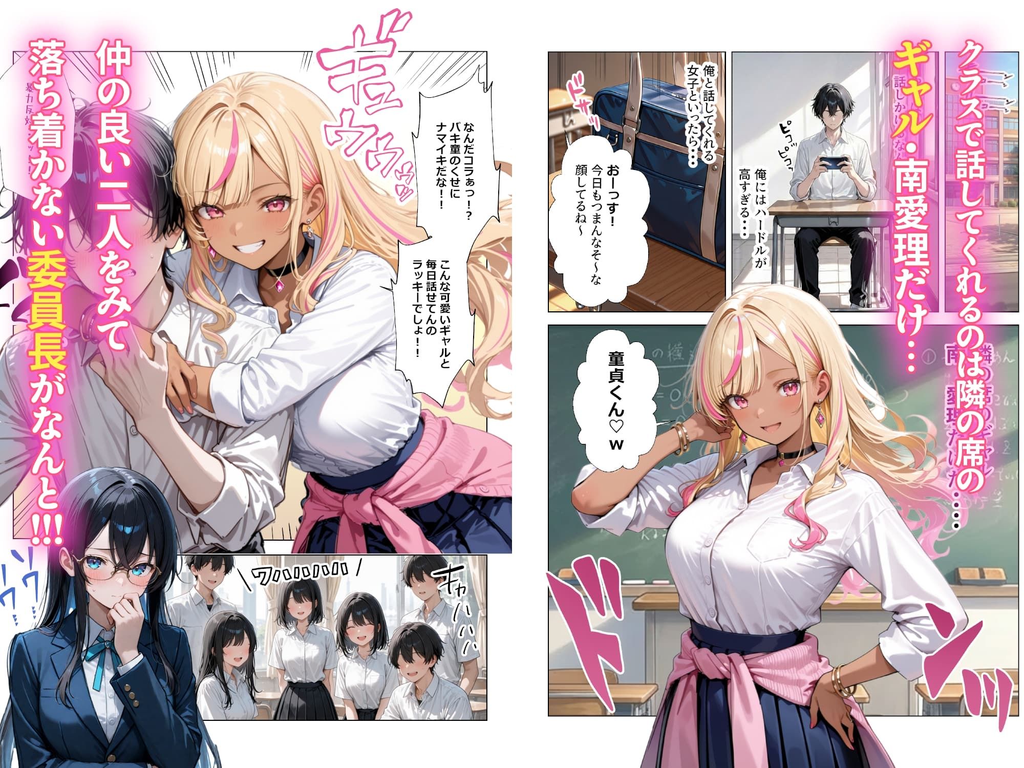 清楚彼女がいるのにギャルとの予行練習（生本番）がやめられない話【ぬるぬるエロアニメ動画同梱】 サンプル2ページ目