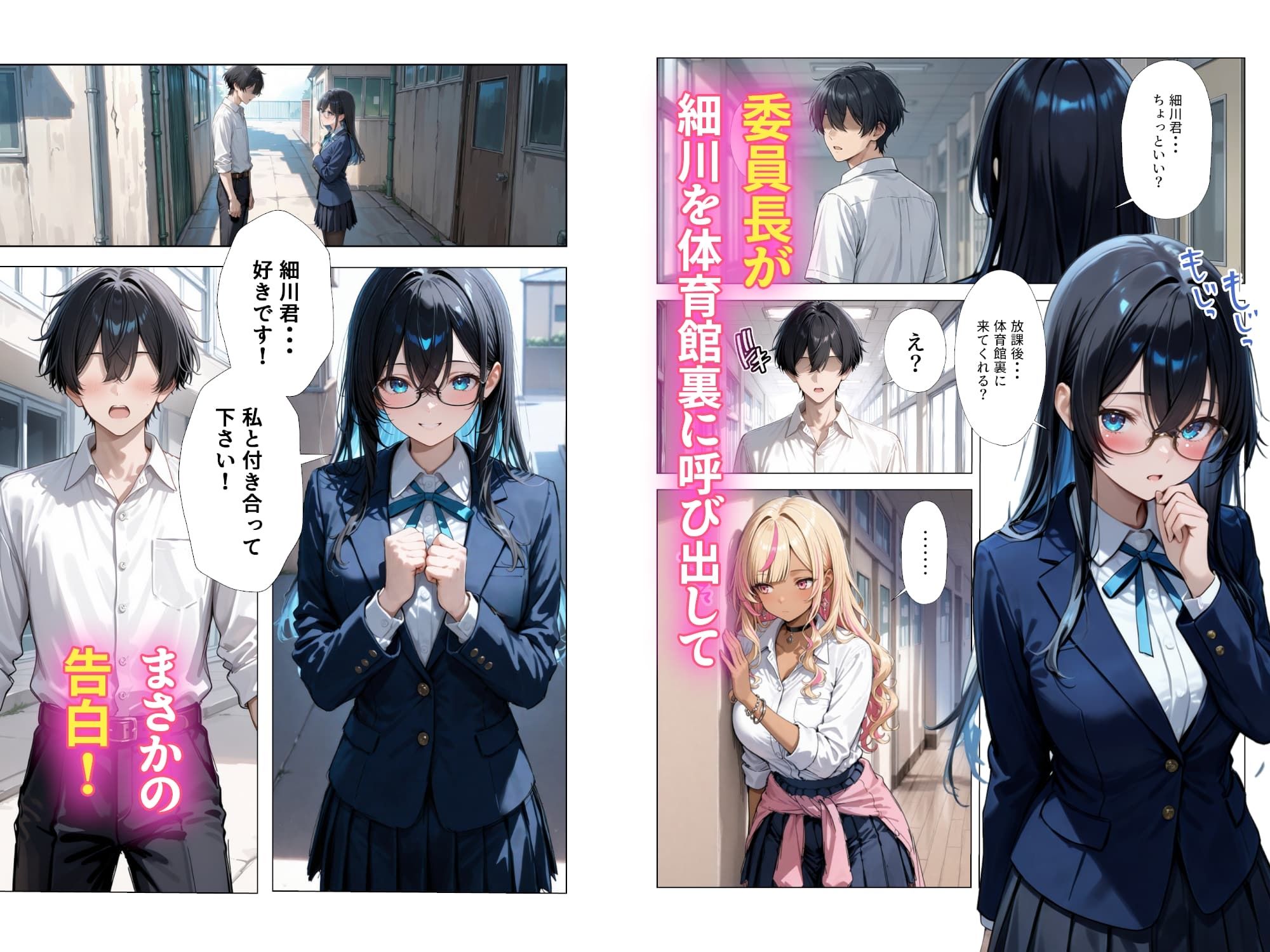清楚彼女がいるのにギャルとの予行練習（生本番）がやめられない話【ぬるぬるエロアニメ動画同梱】 サンプル3ページ目