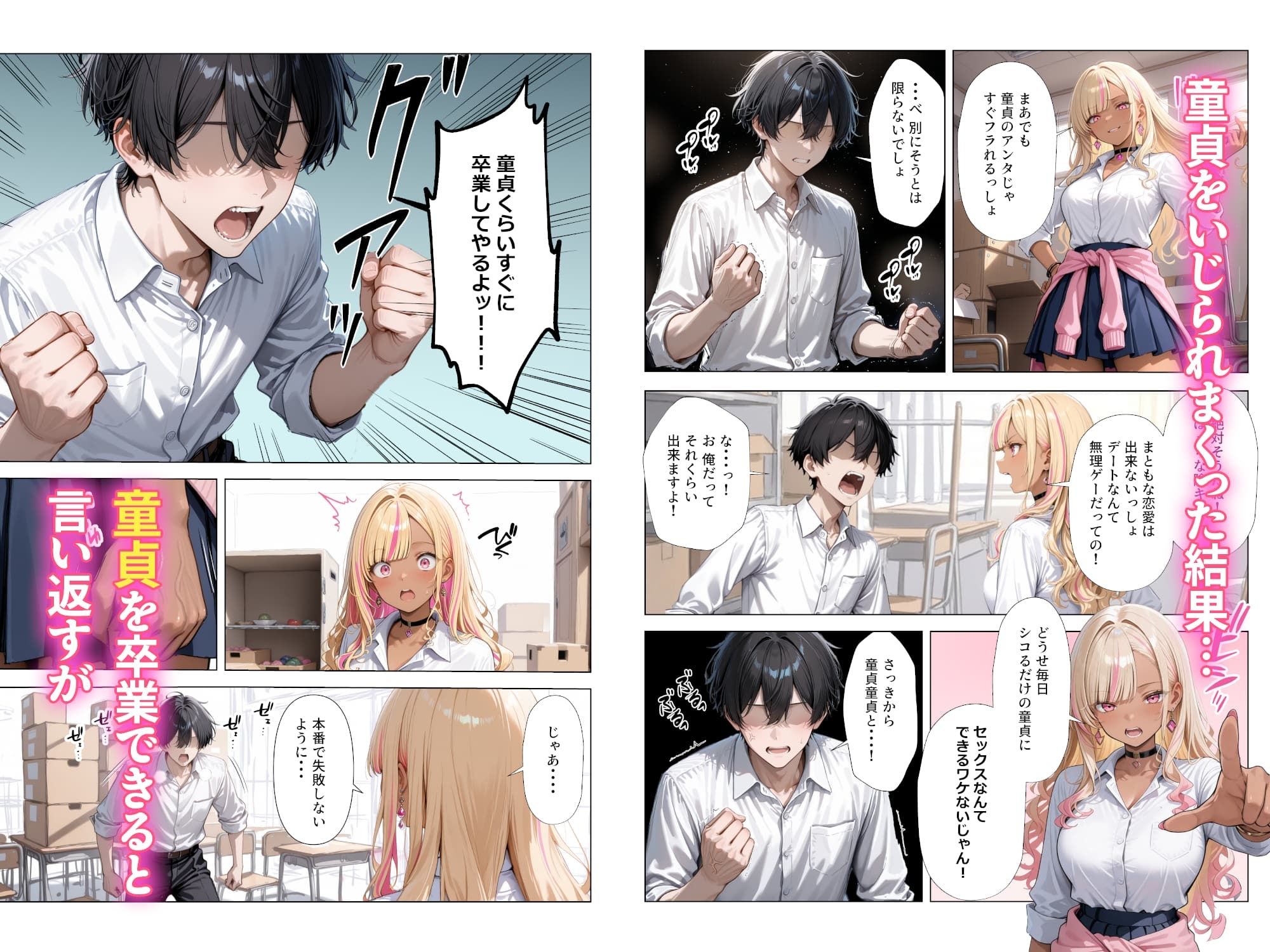 清楚彼女がいるのにギャルとの予行練習（生本番）がやめられない話【ぬるぬるエロアニメ動画同梱】 サンプル6ページ目