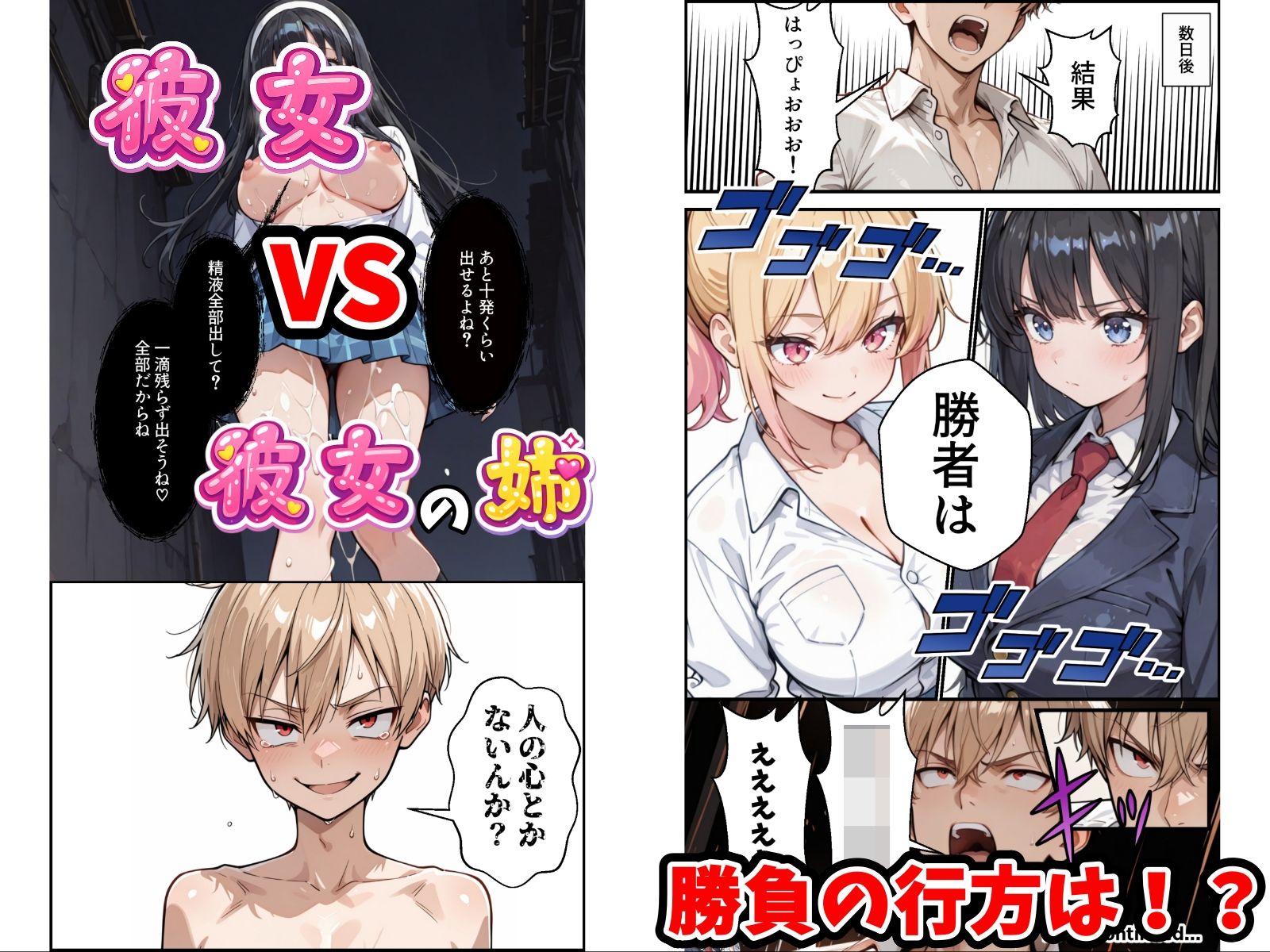俺の彼女と彼女の姉が全力で搾り取ろうとする話 サンプル5ページ目