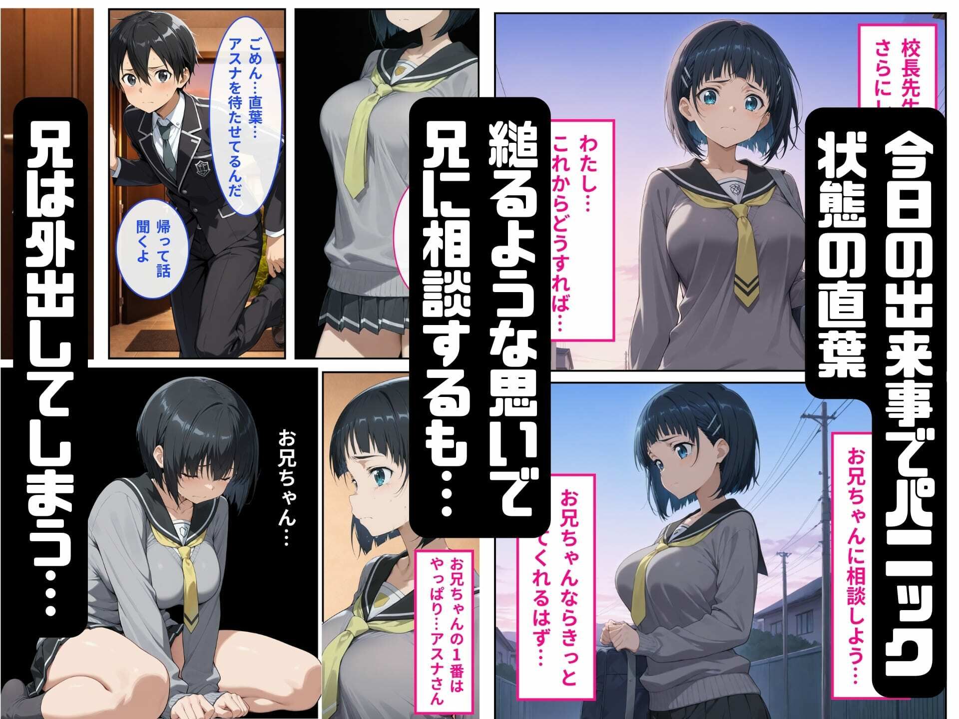 寝取られた直葉-校長のちんぽでメス堕ちする サンプル8ページ目