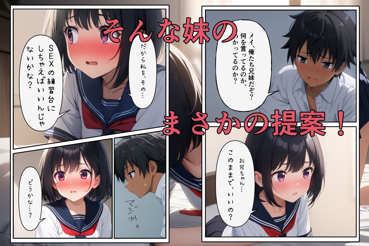実はブラコンな妹をSEXの練習台にしちゃった件 サンプル2ページ目