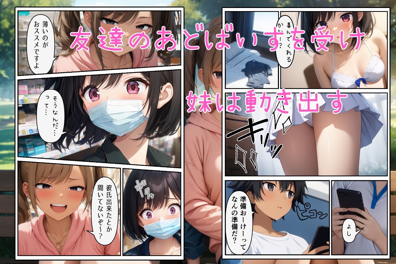 実はブラコンな妹をSEXの練習台にしちゃった件 サンプル6ページ目