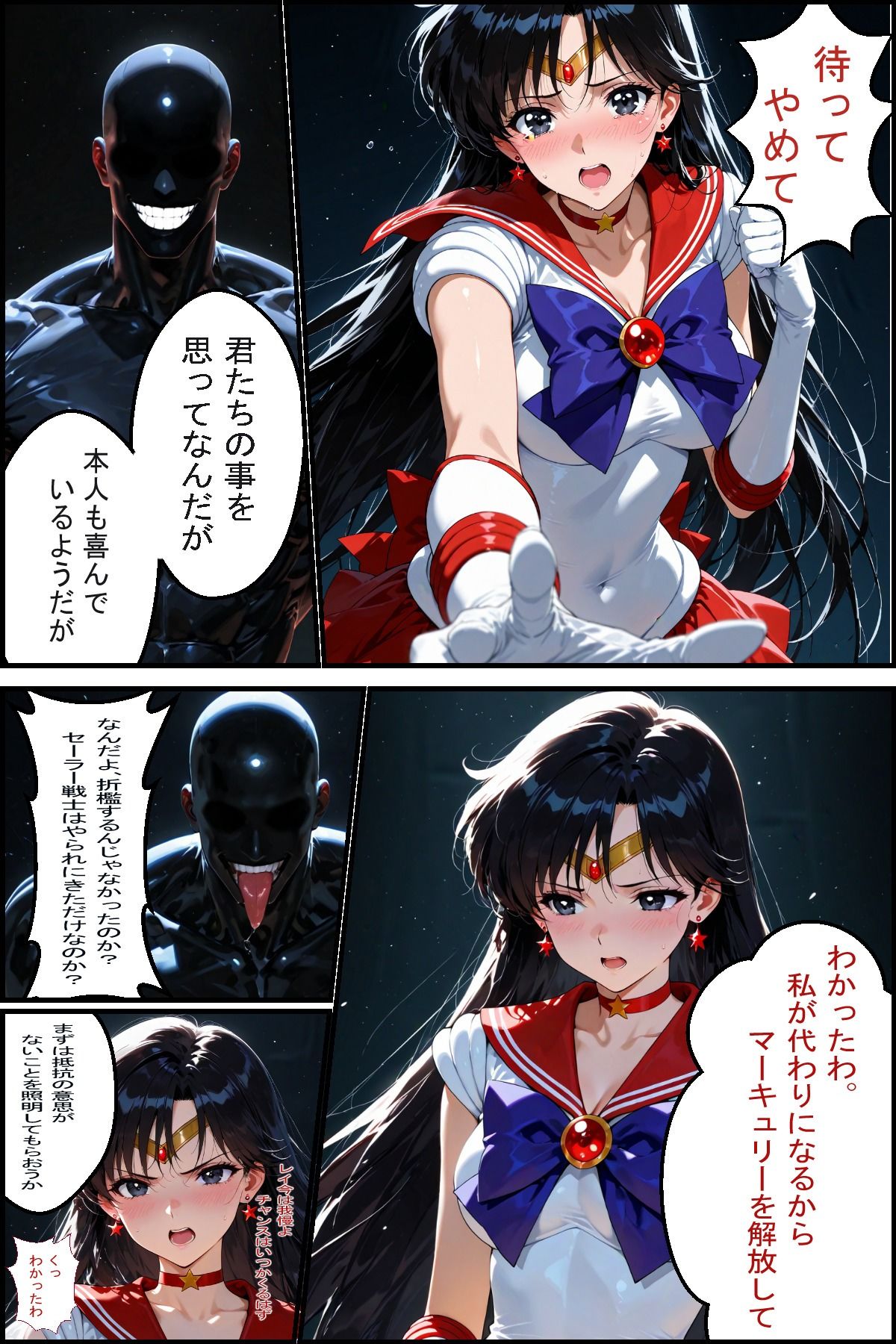 セーラー戦士敗北  仲間を助ける為だから サンプル5ページ目