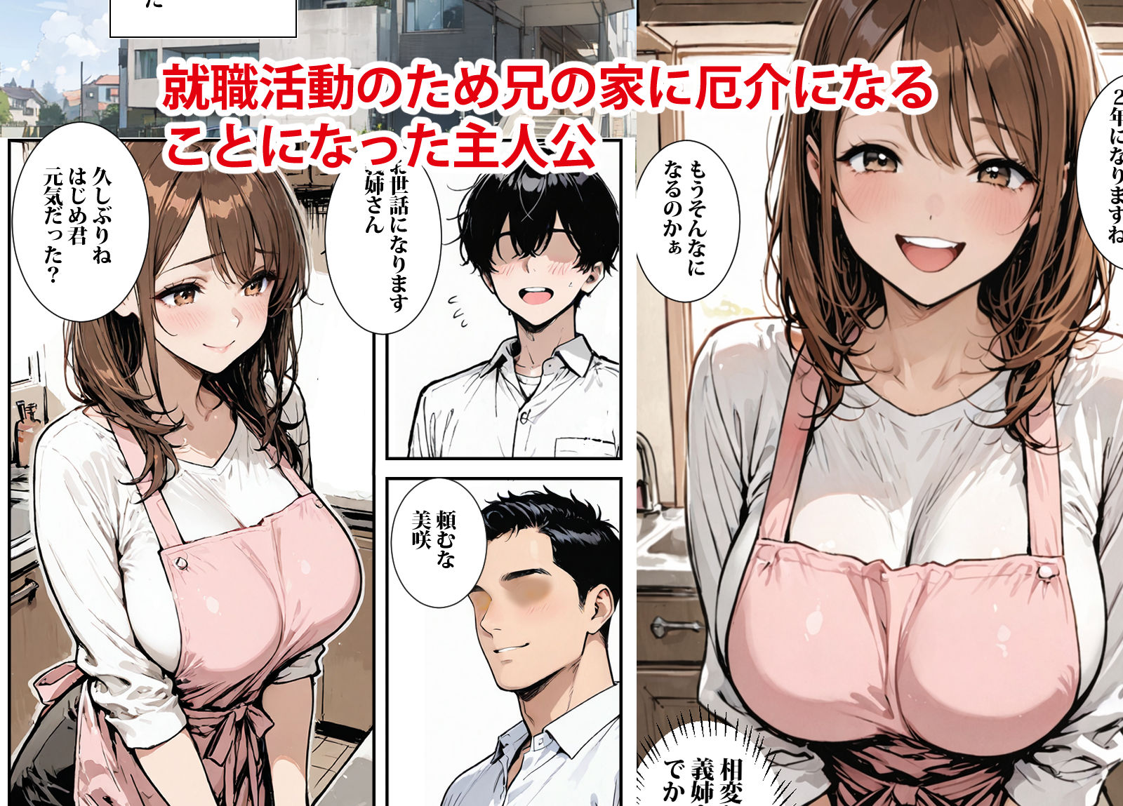 義姉の悩みを聞いていたらいつの間にかHな関係に… サンプル1ページ目
