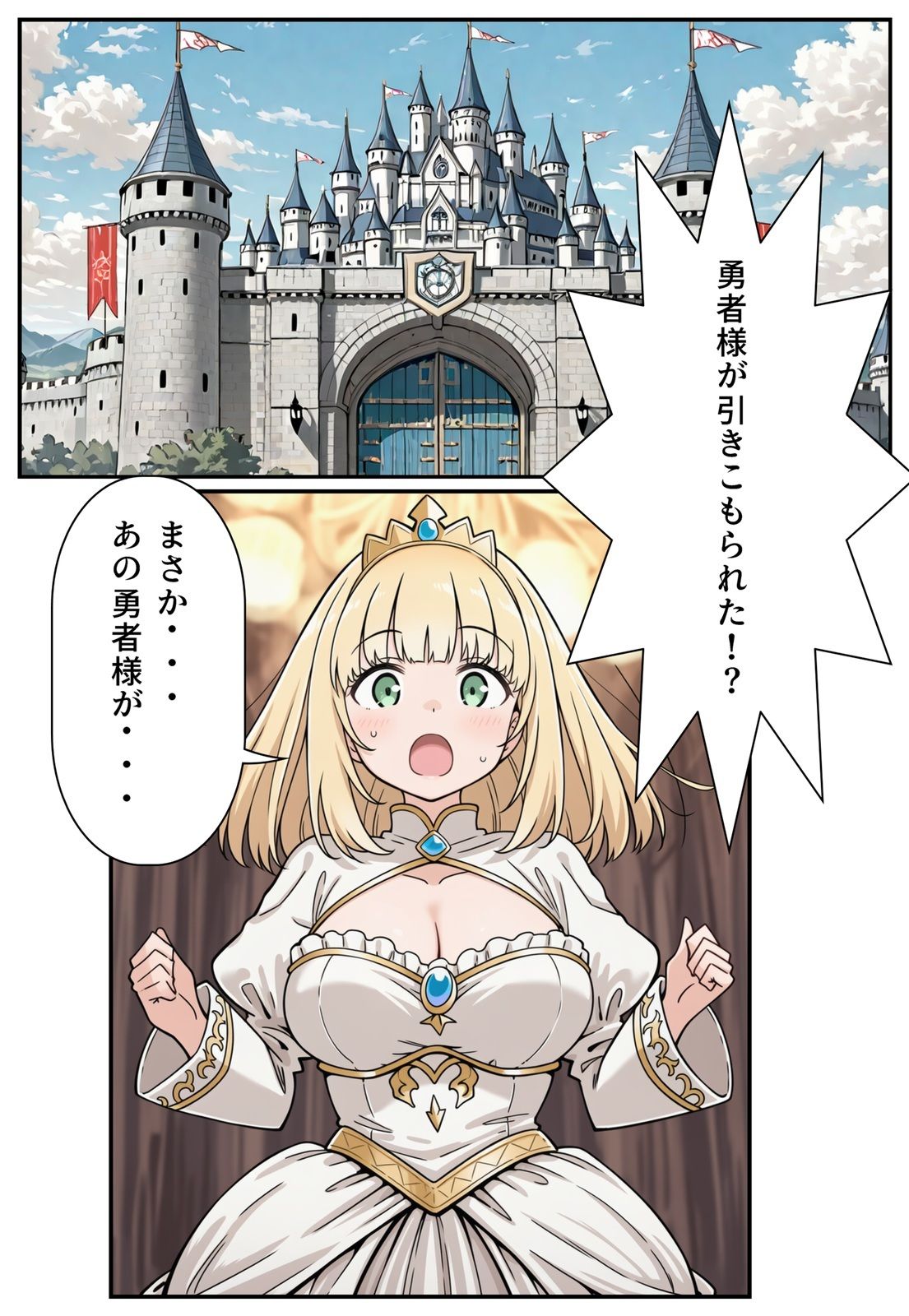 勇者のために姫様エッチ サンプル1ページ目